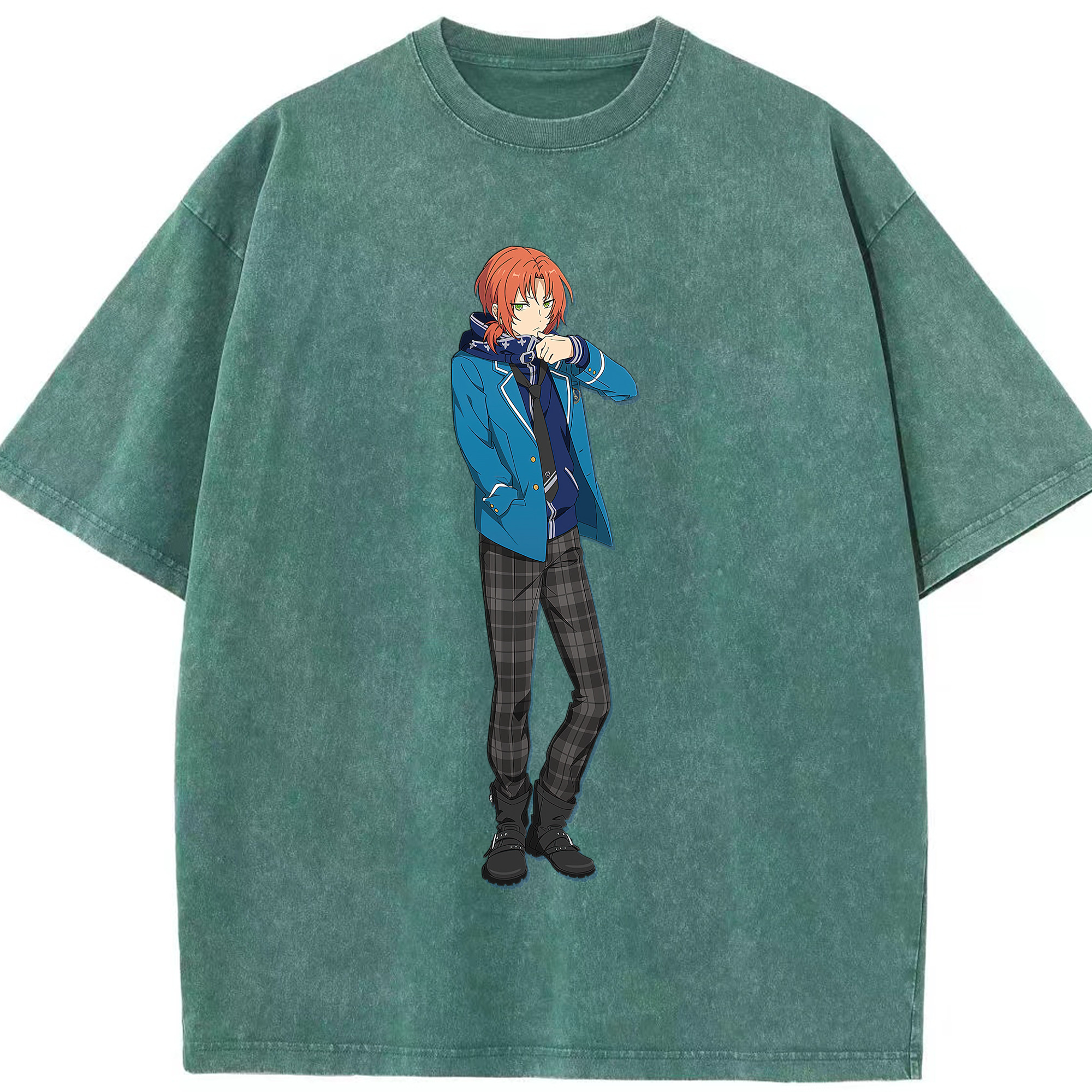 （画像用） あんさんぶるスターズ! Ensemble Stars 綿100% ヴィンテージ風 半袖Tシャツ（フロントプリント）